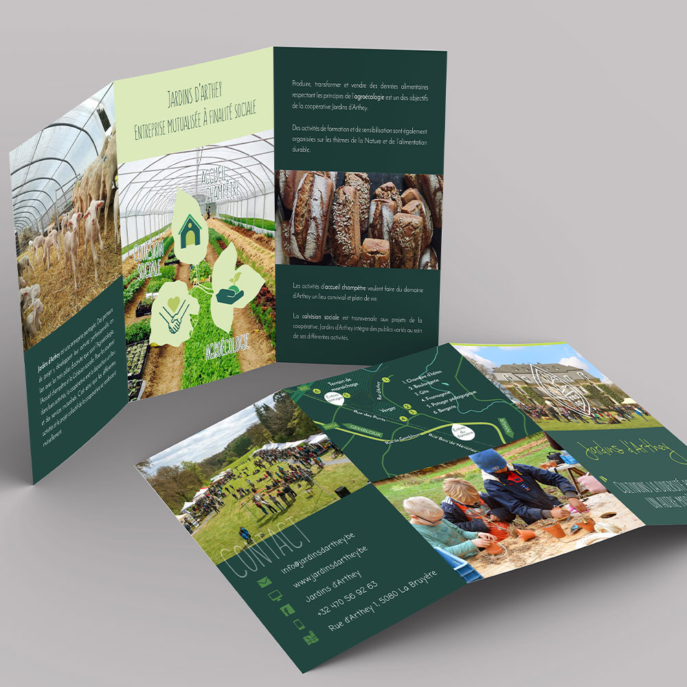 BL-Graphics - Jardins d'arthey - dépliant