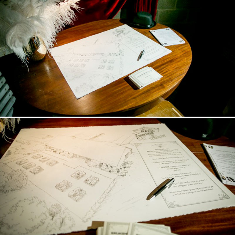 Illustration architecturale et typographie