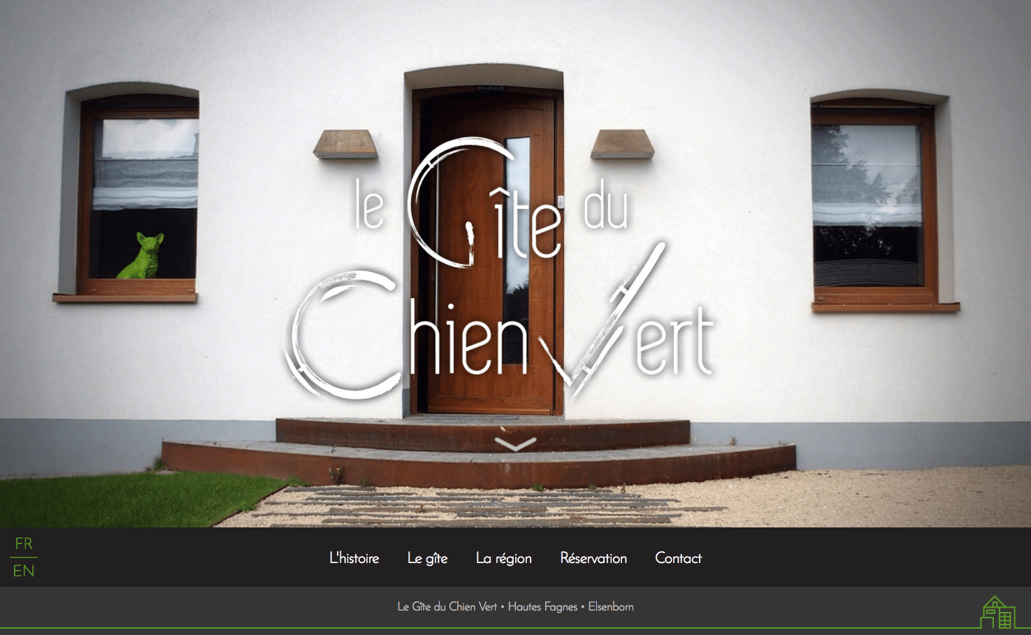 Les Gites du Chien Vert - site web