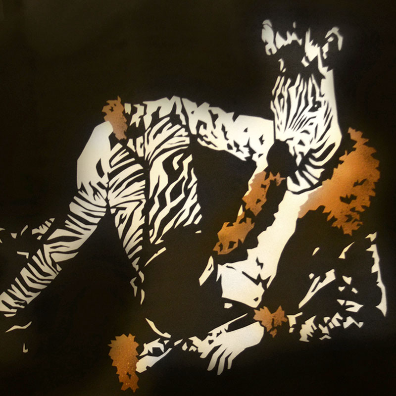 Peinture Fashion Zebra - apercu