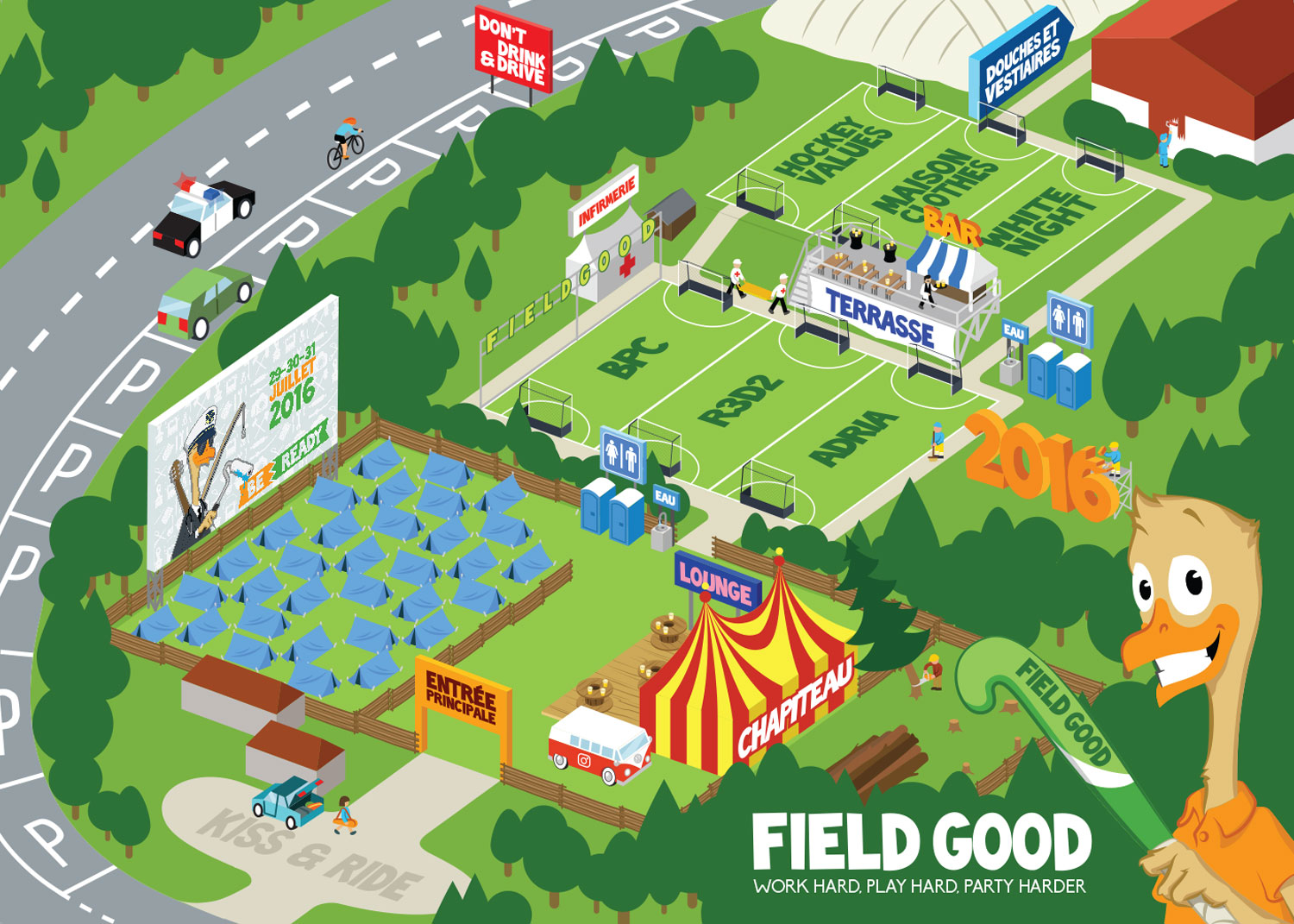 Field Good Hockey Tournament - plan du tournoi