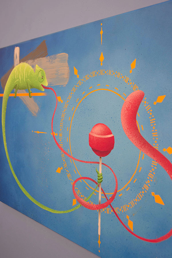 Peinture Jungry Chameleon - 1