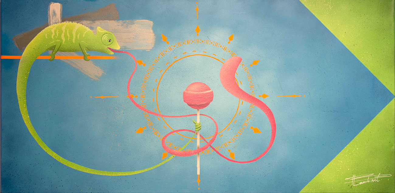 Peinture Jungry Chameleon - complète