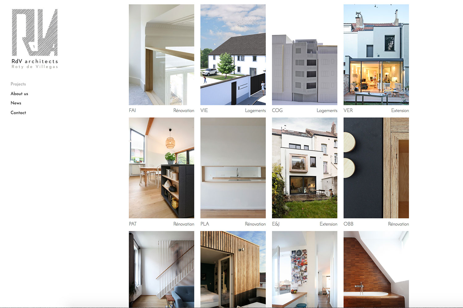 Site web RdV Architects