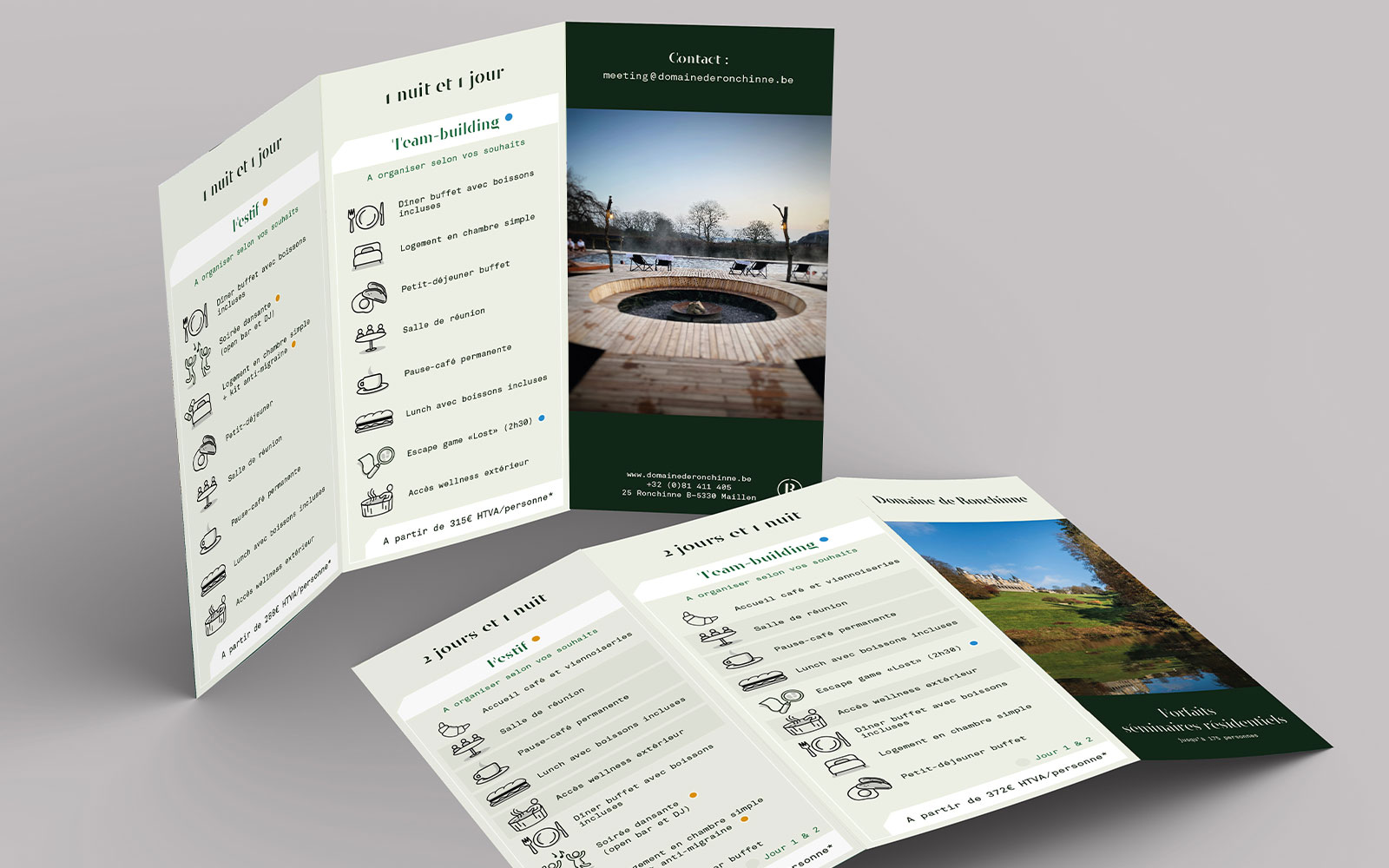 BL-Graphics - Domaine de Ronchinne - dépliant