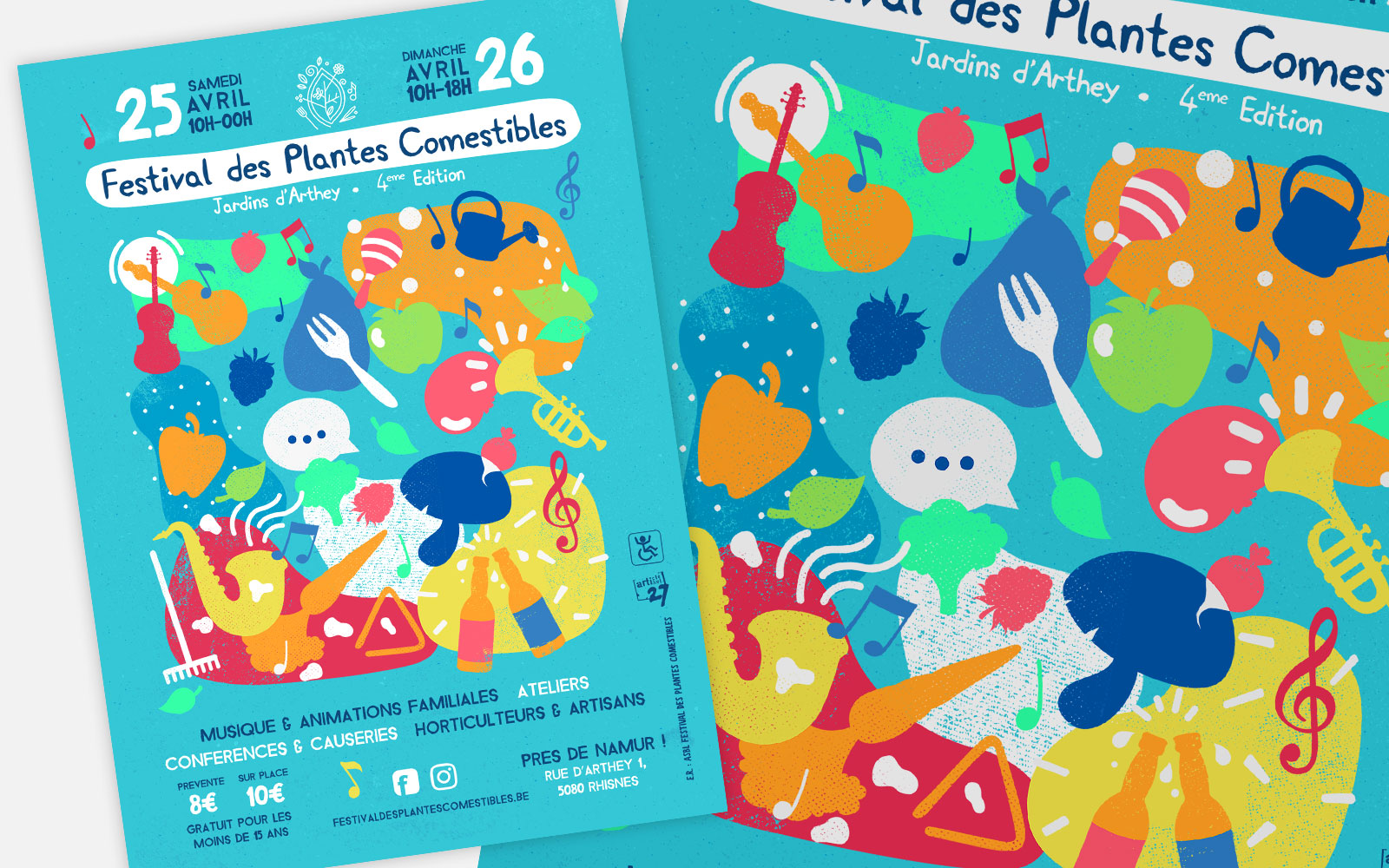 BL-Graphics - Festival des Plantes Comestibles - affiches