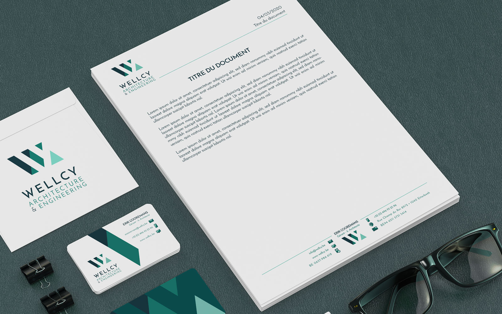 BL-Graphics - Wellcy - en-tête et pied de page de document